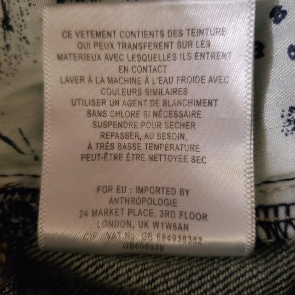 Pilcro And The Letterpress Hyphen Mid Rise Jeans Sz 26 - Picture 12 of 12